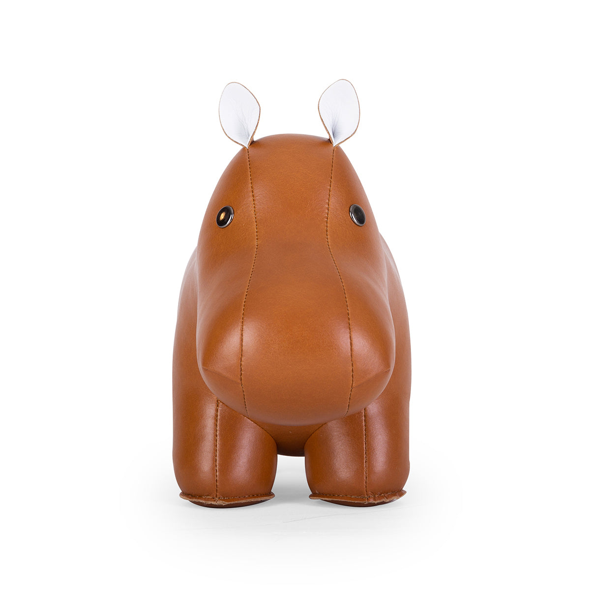 Doorstop Classic Hippo Tan