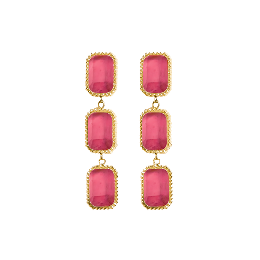 AEC Paris Earrings Kleio Rose Agate
