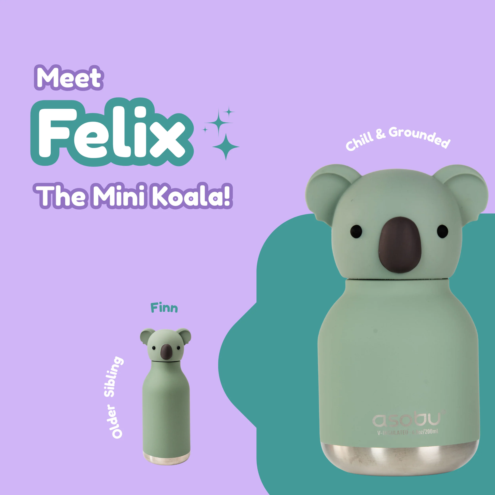 Asobu Bestie Bottle Mini 200ml Koala