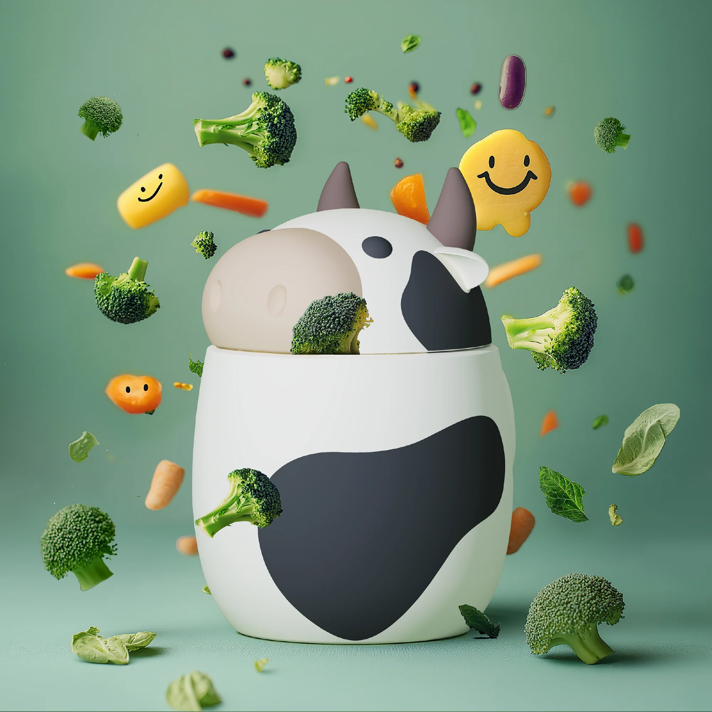 Asobu Bestie Food Container 600ml Cow