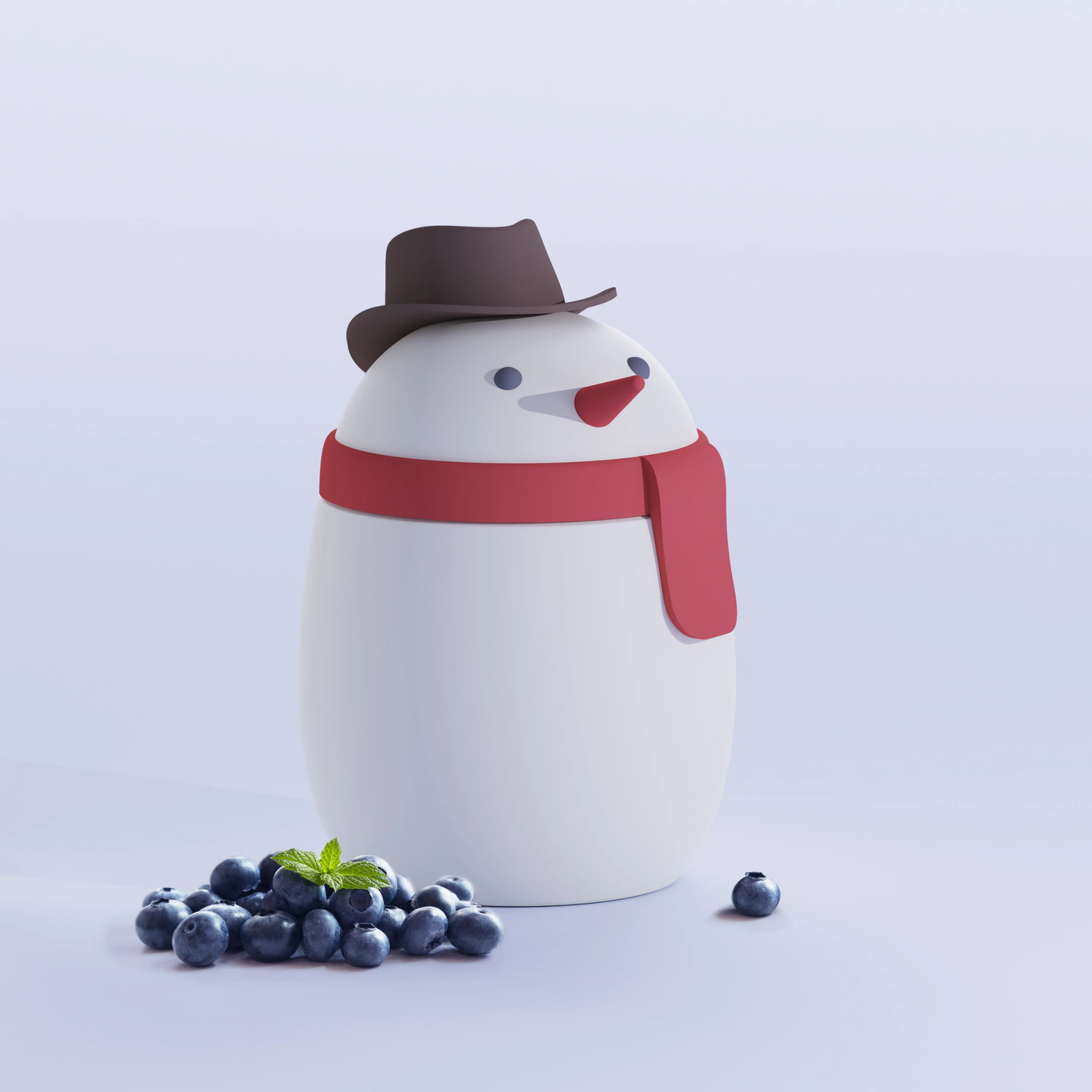 Asobu Bestie Food Container 600ml Snowman