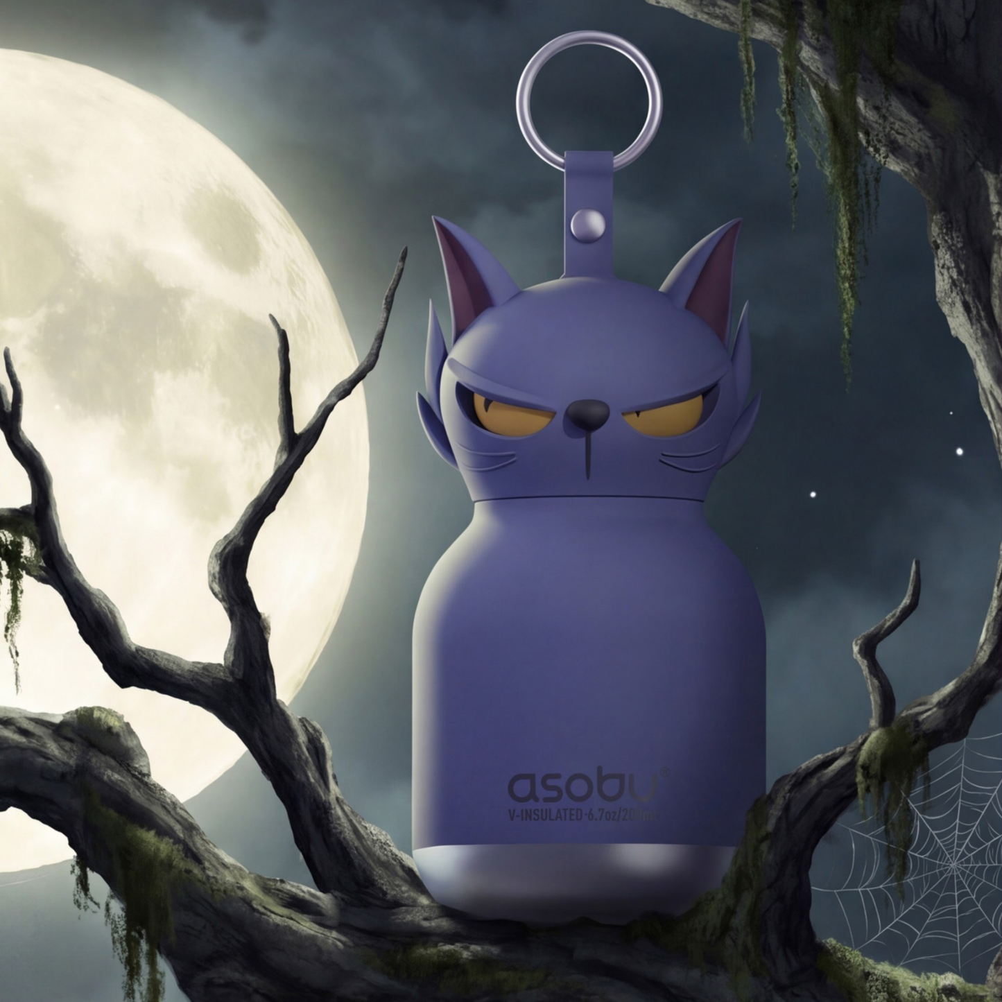Asobu Spookie Bottle Mini 200ml Phantom Cat