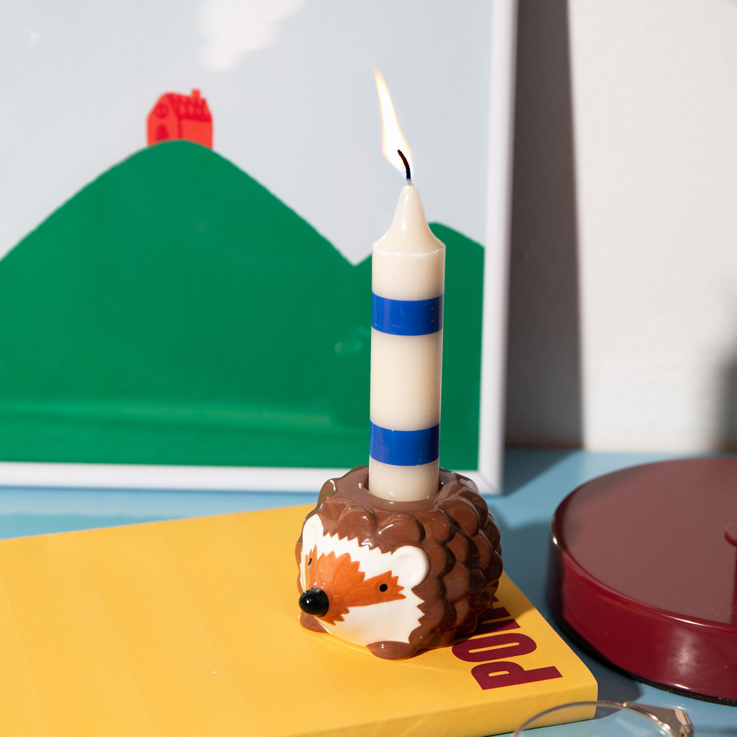 DOIY Forest Candle Holder Hedgehog