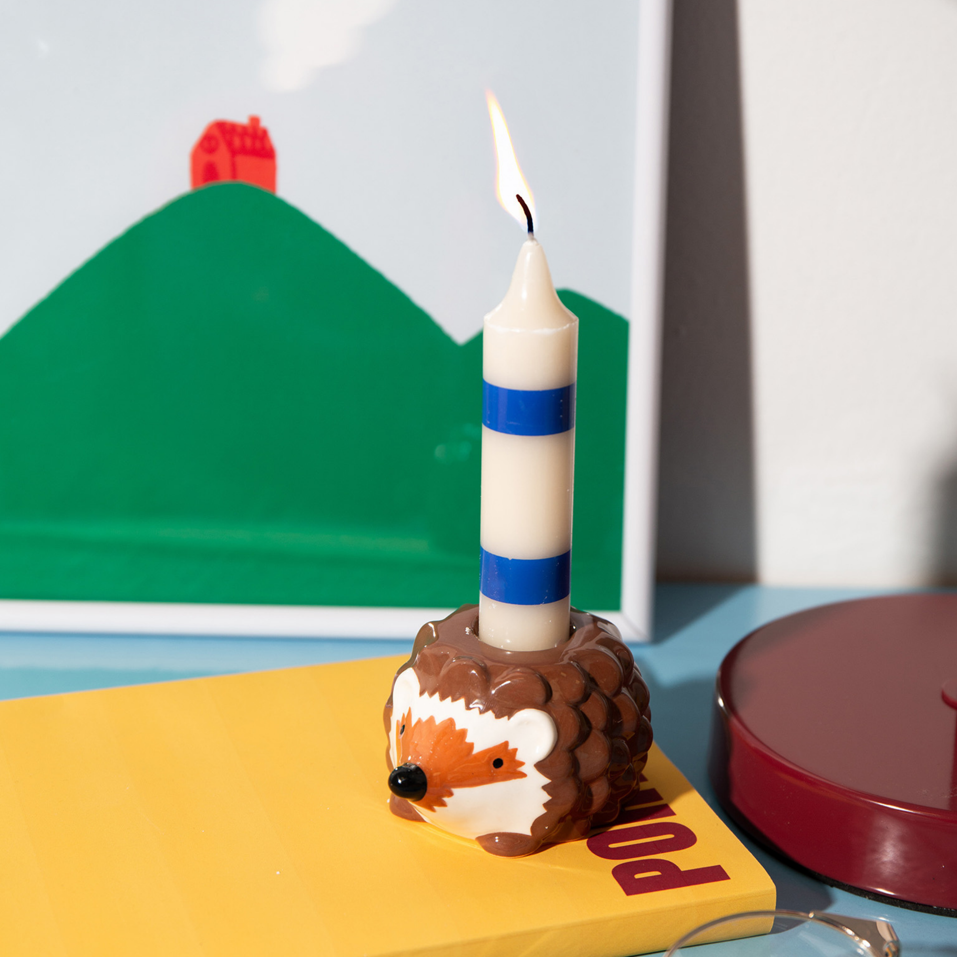 DOIY Forest Candle Holder Hedgehog