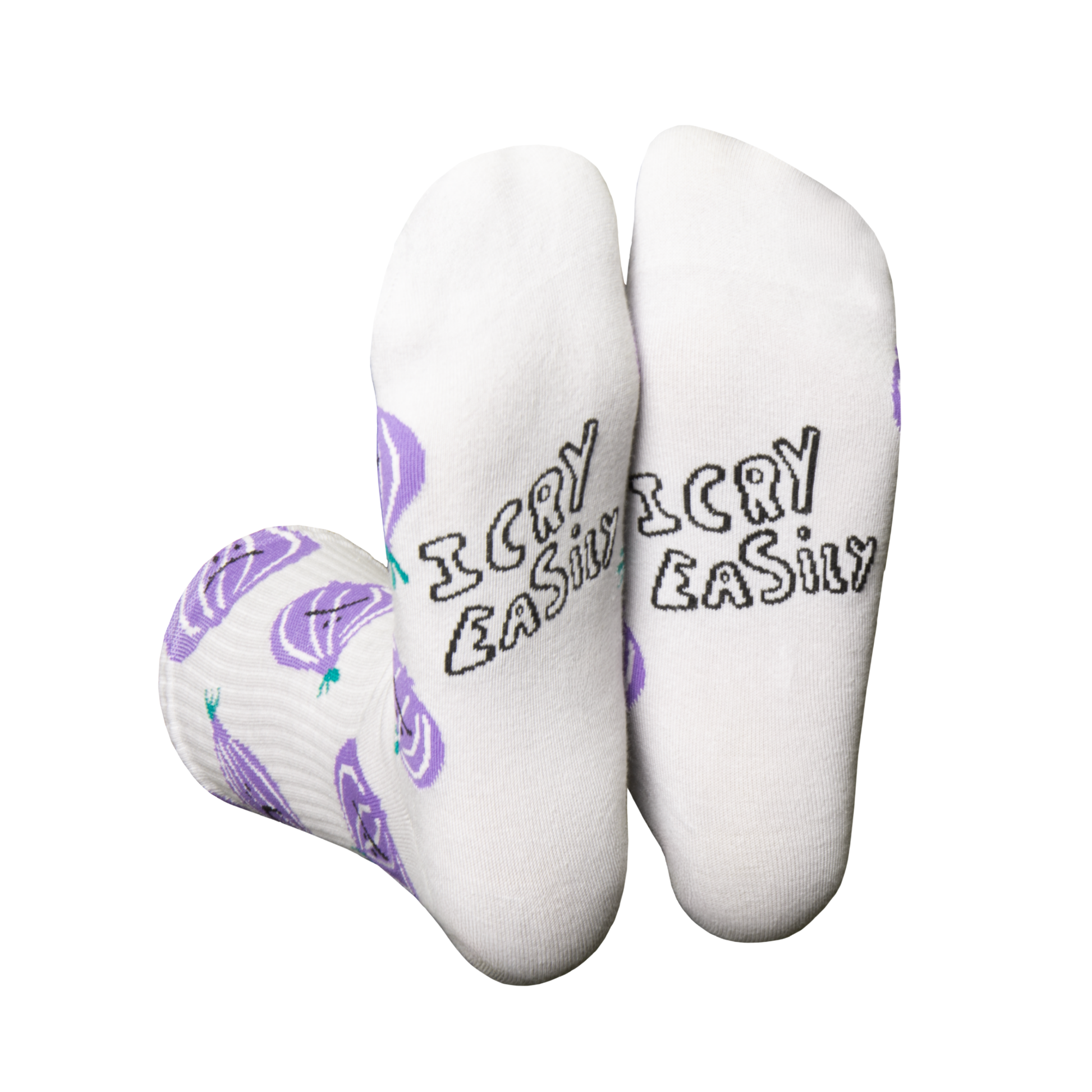 Eat My Socks Crew Socks Crying Onion