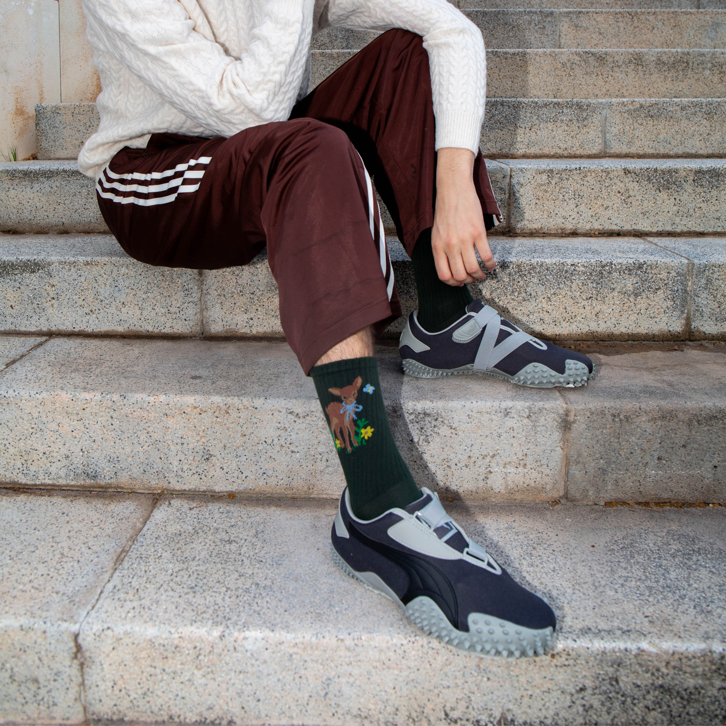 Eat My Socks Crew Socks Deer
