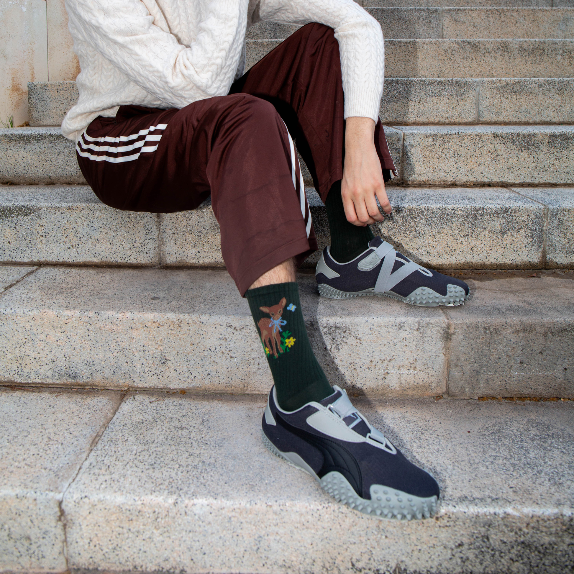Eat My Socks Crew Socks Deer