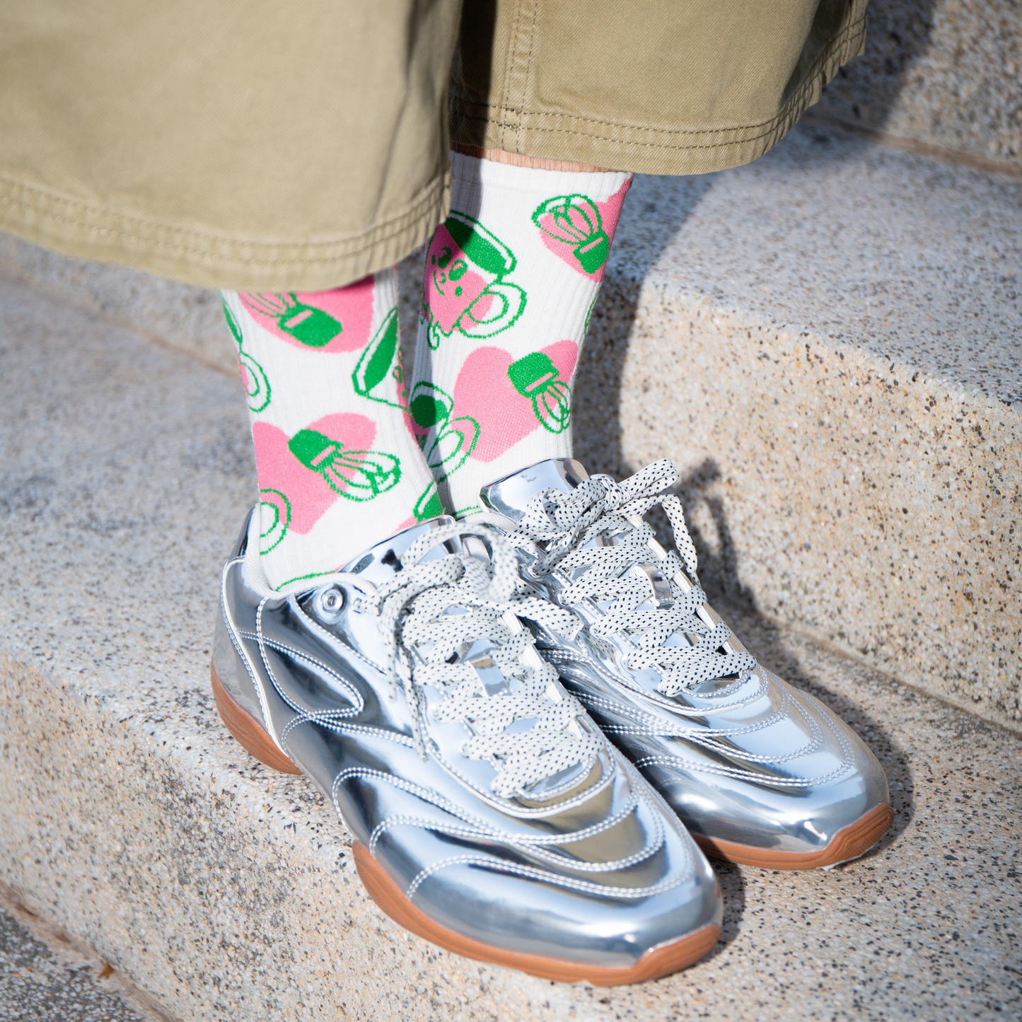 Eat My Socks Crew Socks Matcha