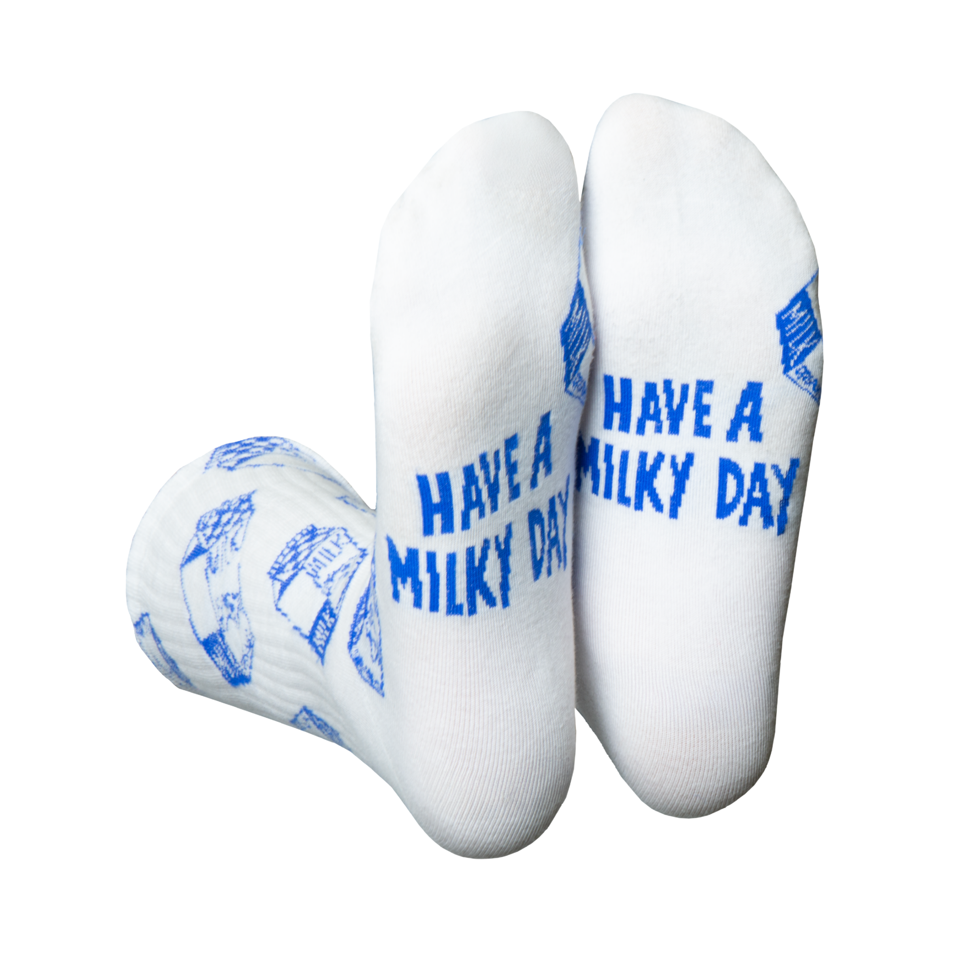 Eat My Socks Crew Socks Milky Day