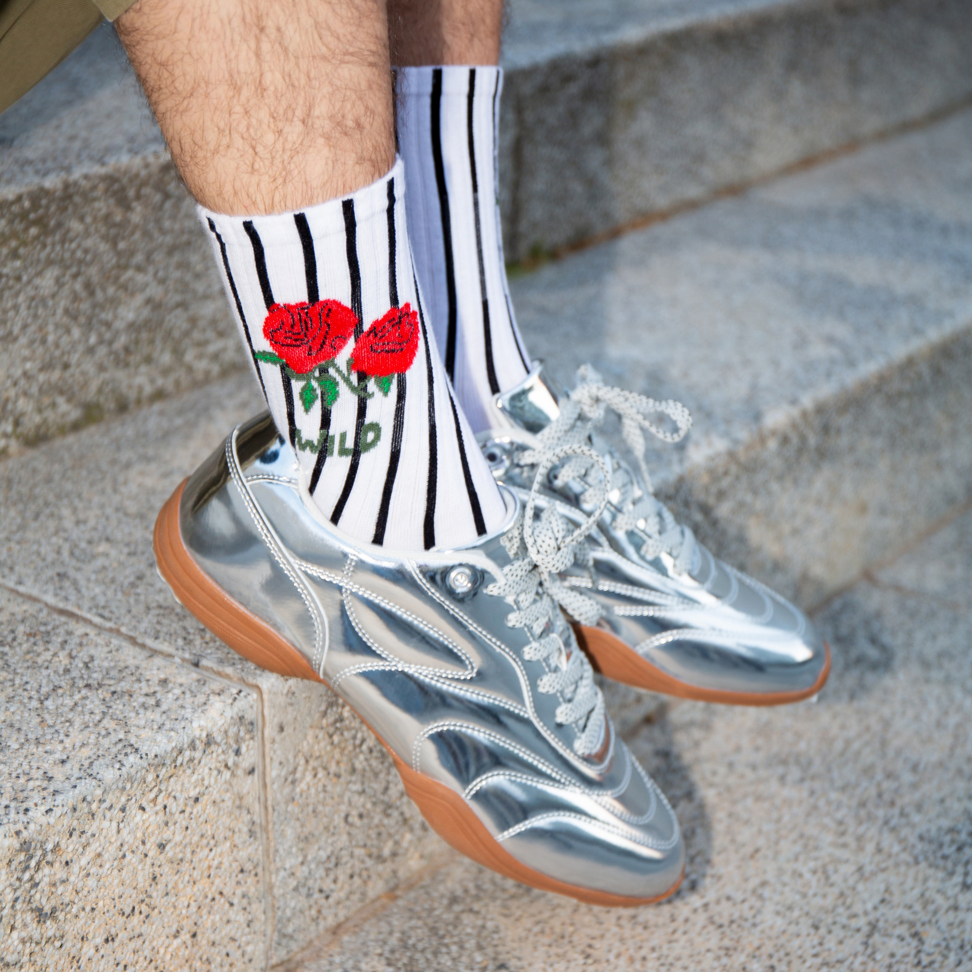 Eat My Socks Crew Socks Rose