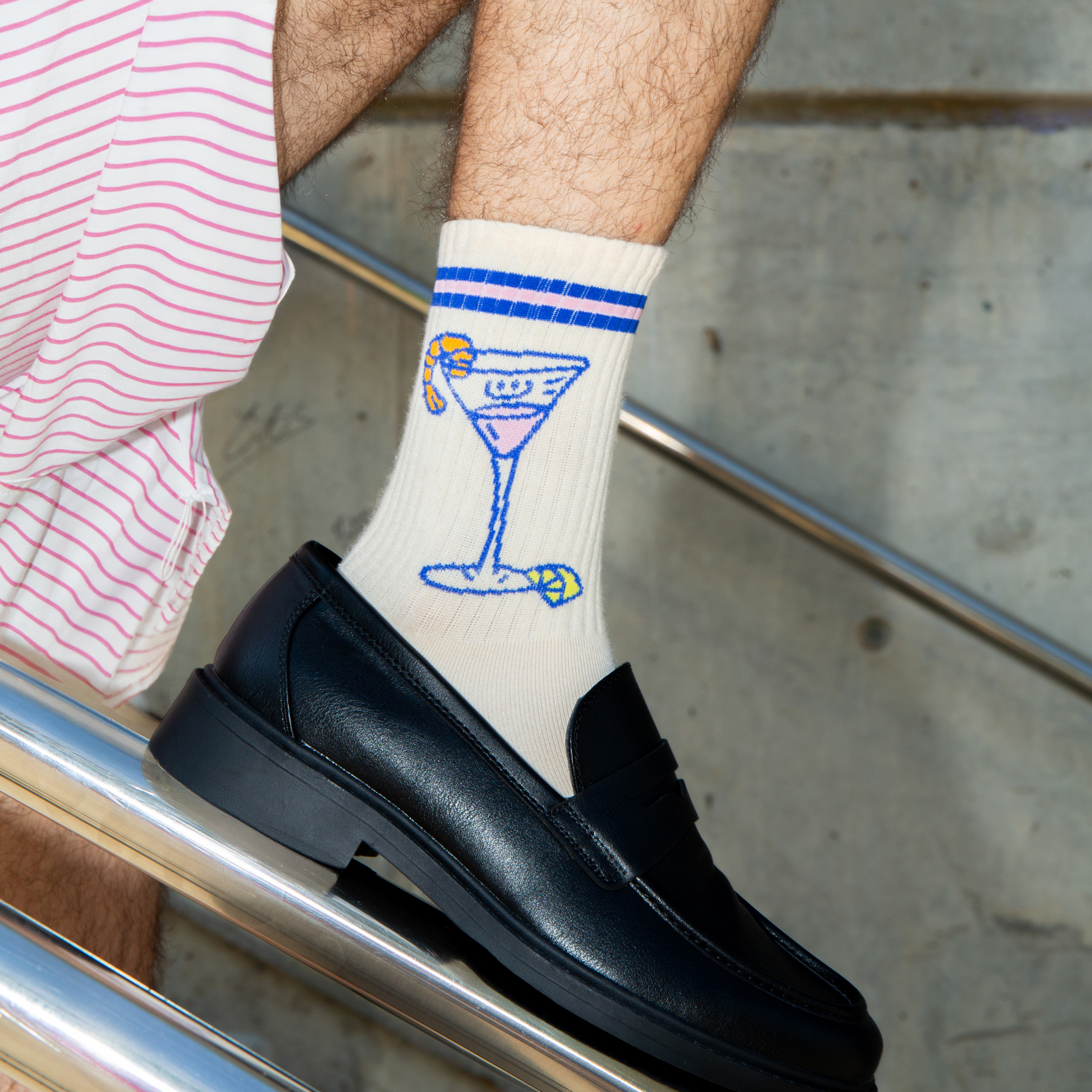 Eat My Socks Crew Socks Shrimp Cocktail