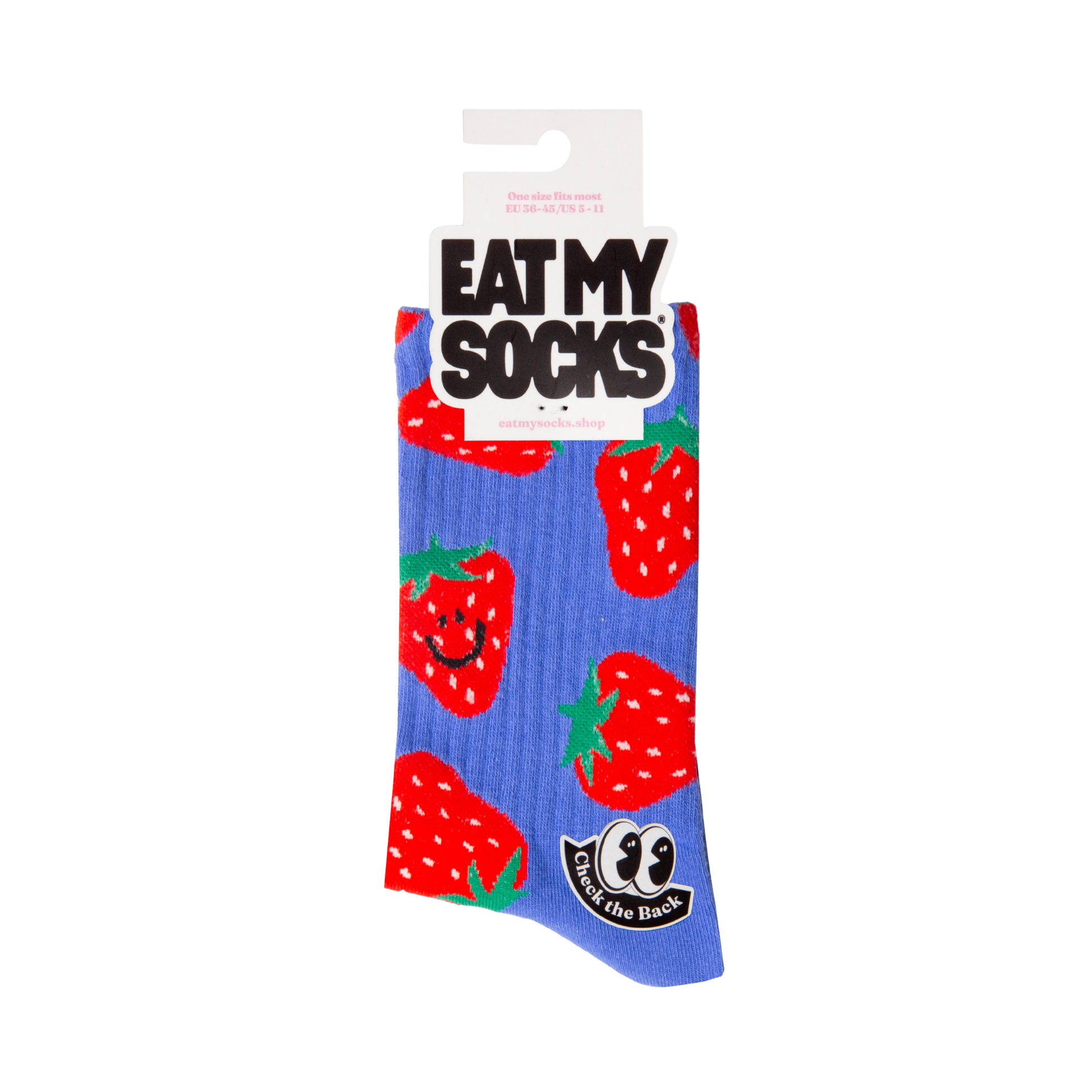 Eat My Socks Crew Socks Strawberry