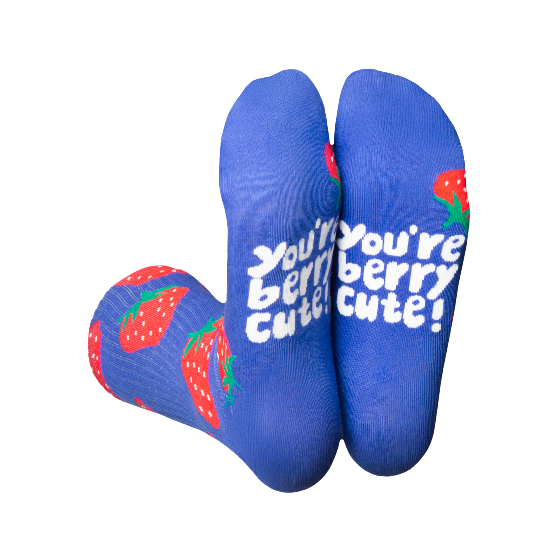 Eat My Socks Crew Socks Strawberry