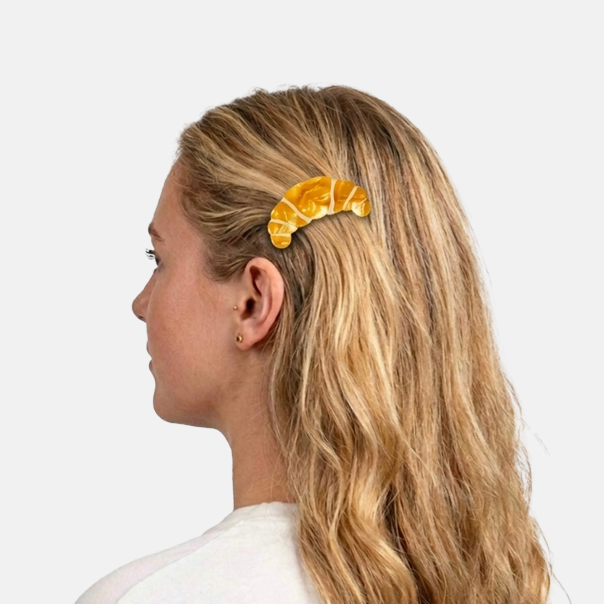 Eat My Socks Hair Clip Croissant