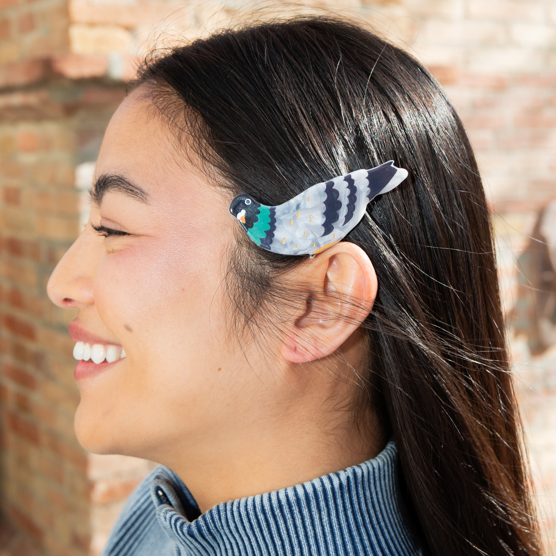 Eat My Socks Hair Clip Pigeon