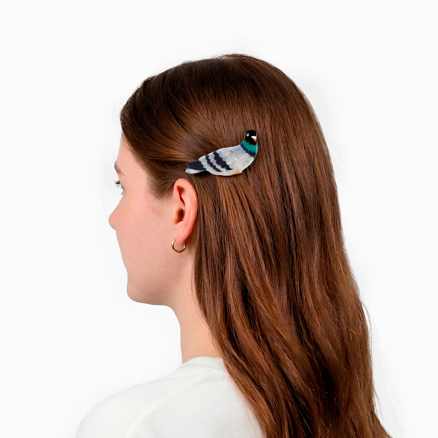 Eat My Socks Hair Clip Pigeon