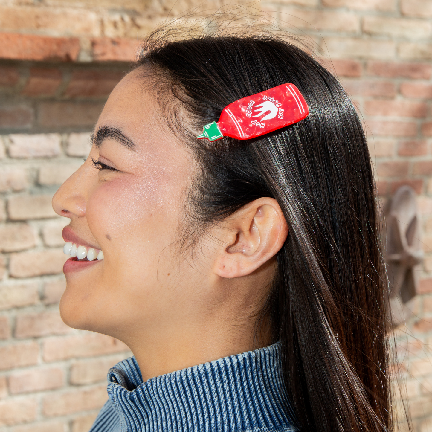 Eat My Socks Hair Clip Siracha