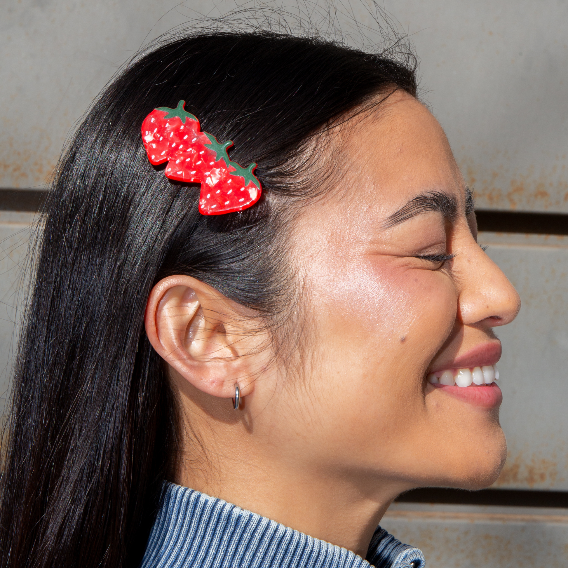 Eat My Socks Hair Clip Strawberry