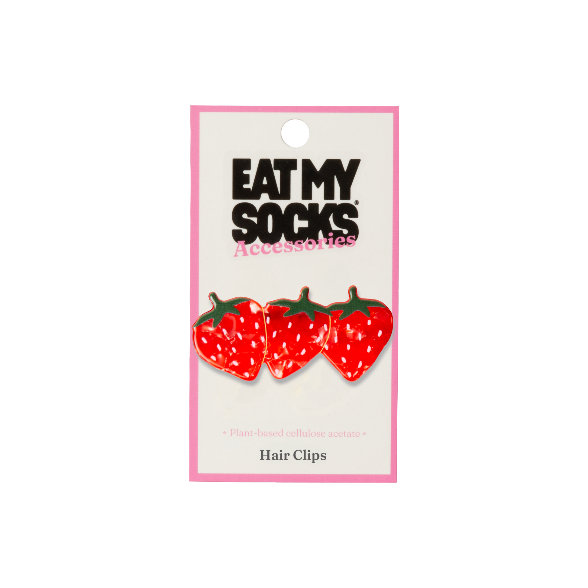 Eat My Socks Hair Clip Strawberry