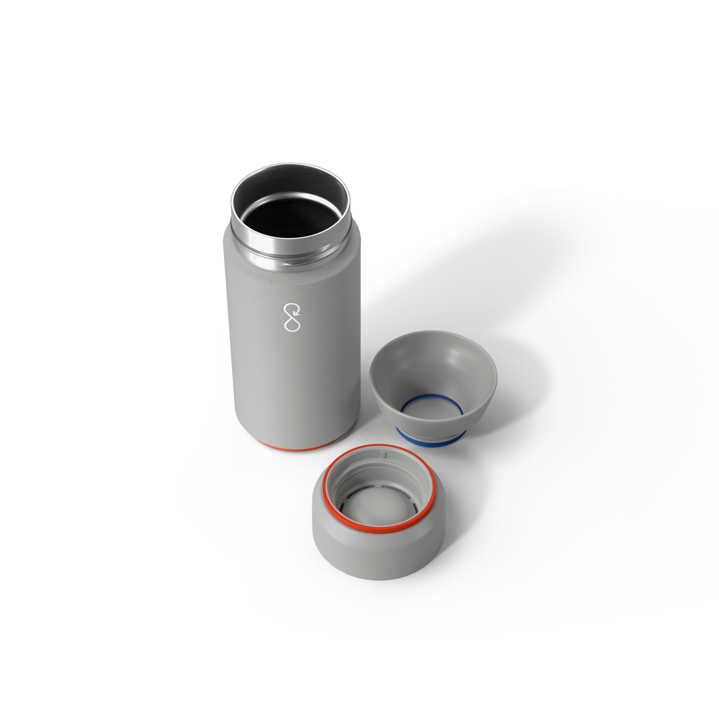 Ocean Bottle Brew Flask 350ml Rock Grey Insulated Coffee Cup Insulated Coffee Cup