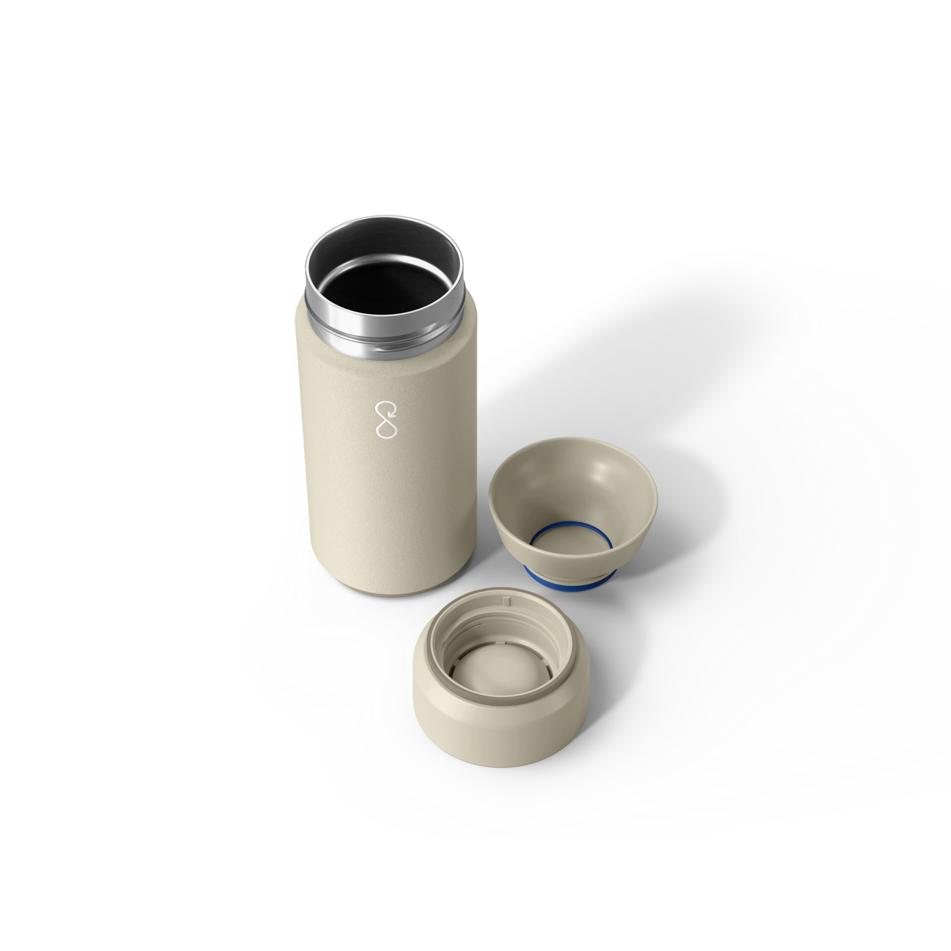 Ocean Bottle Brew Flask 350ml Sand Stone Insulated Coffee Cup Insulated Coffee Cup