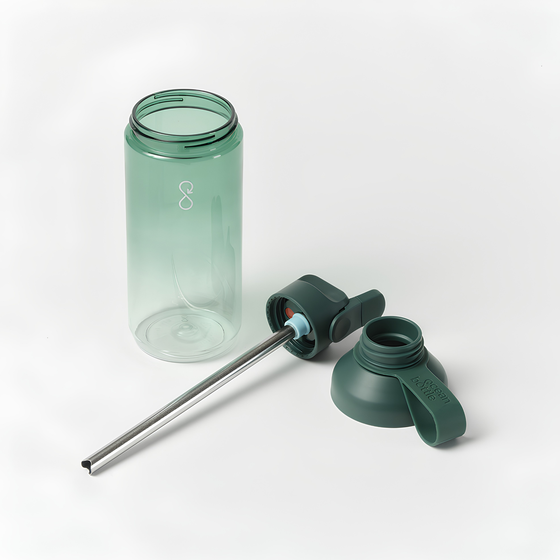 Ocean Bottle Clear Go 710ml Forest Green Water Bottle Water Bottle
