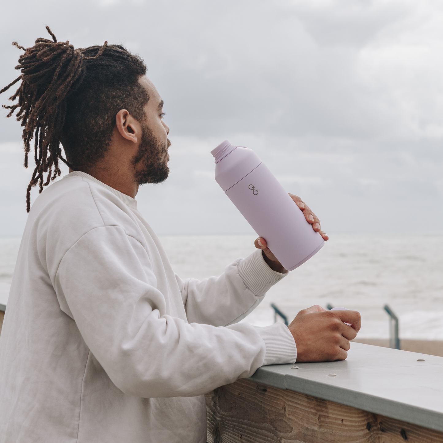 Ocean Bottle Original 1000ml Lavender Haze Insulated Water Bottle Insulated Water Bottle