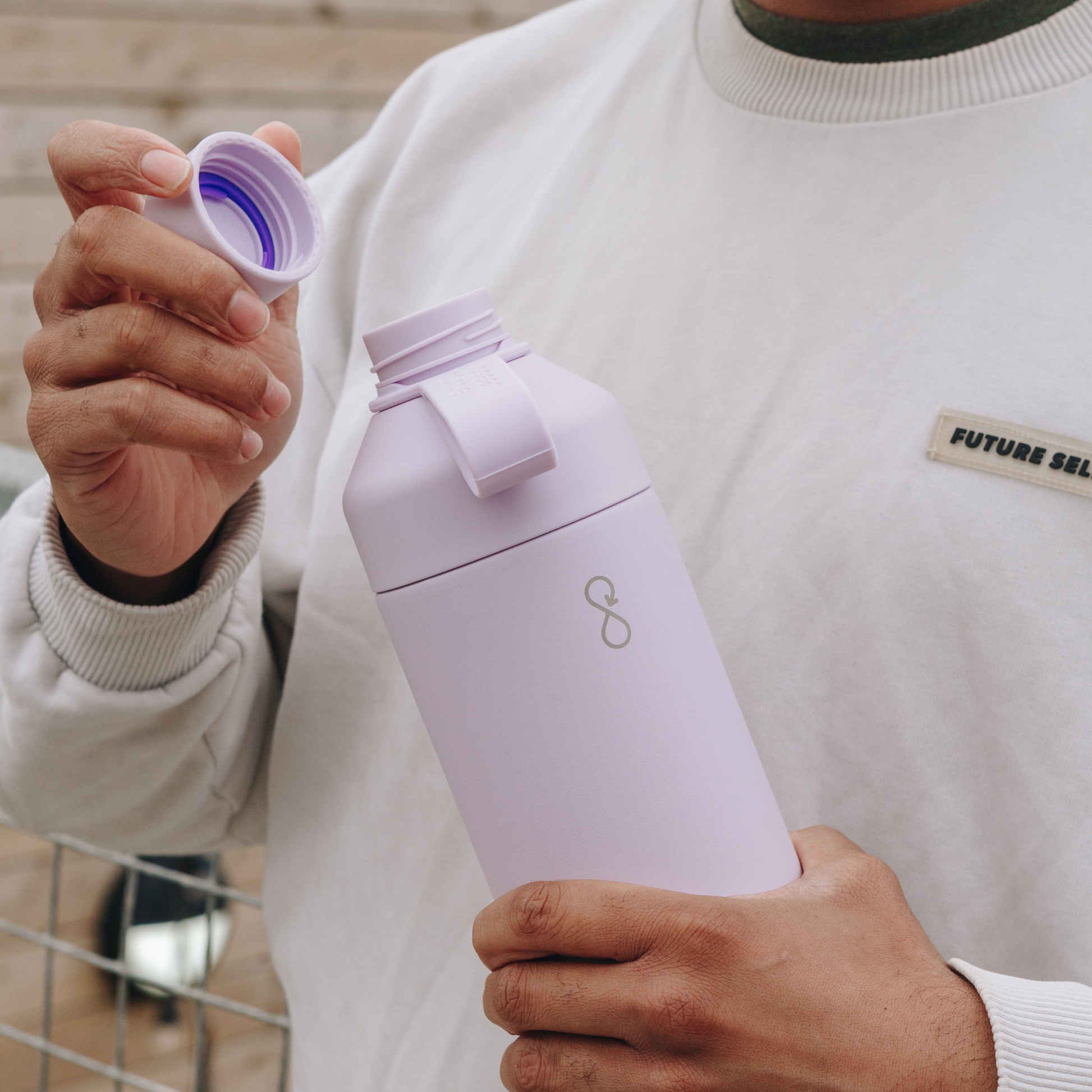 Ocean Bottle Original 1000ml Lavender Haze Insulated Water Bottle Insulated Water Bottle