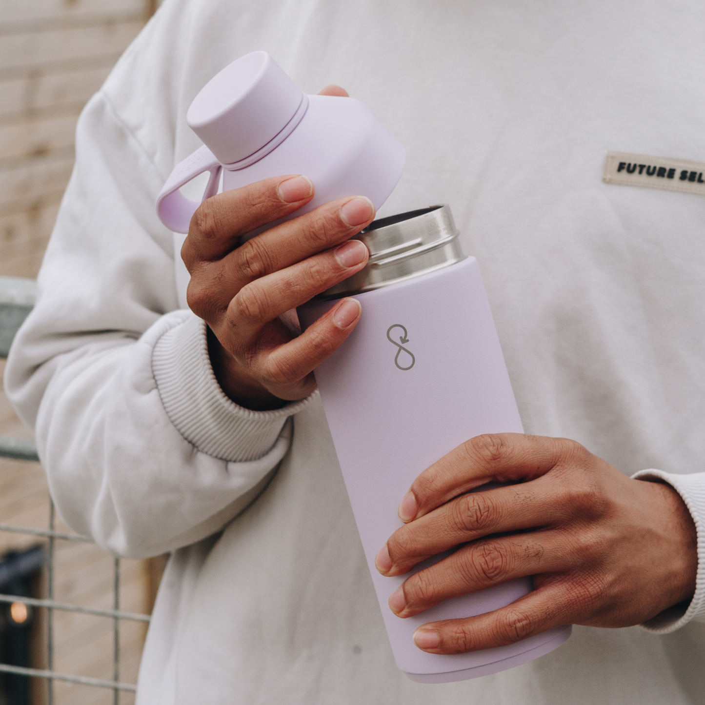 Ocean Bottle Original 1000ml Lavender Haze Insulated Water Bottle Insulated Water Bottle