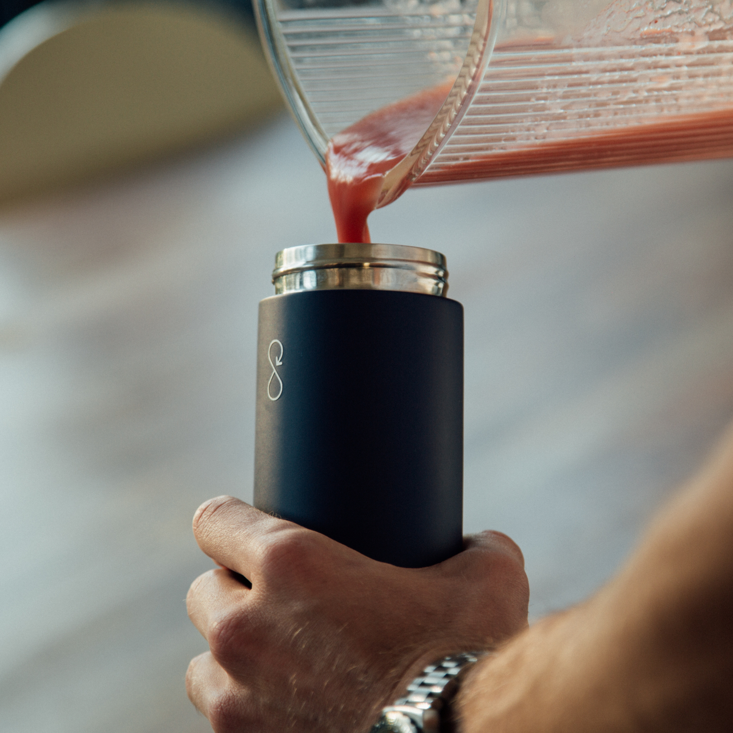 Ocean Bottle Original 500ml Obsidian Black Insulated Water Bottle Insulated Water Bottle