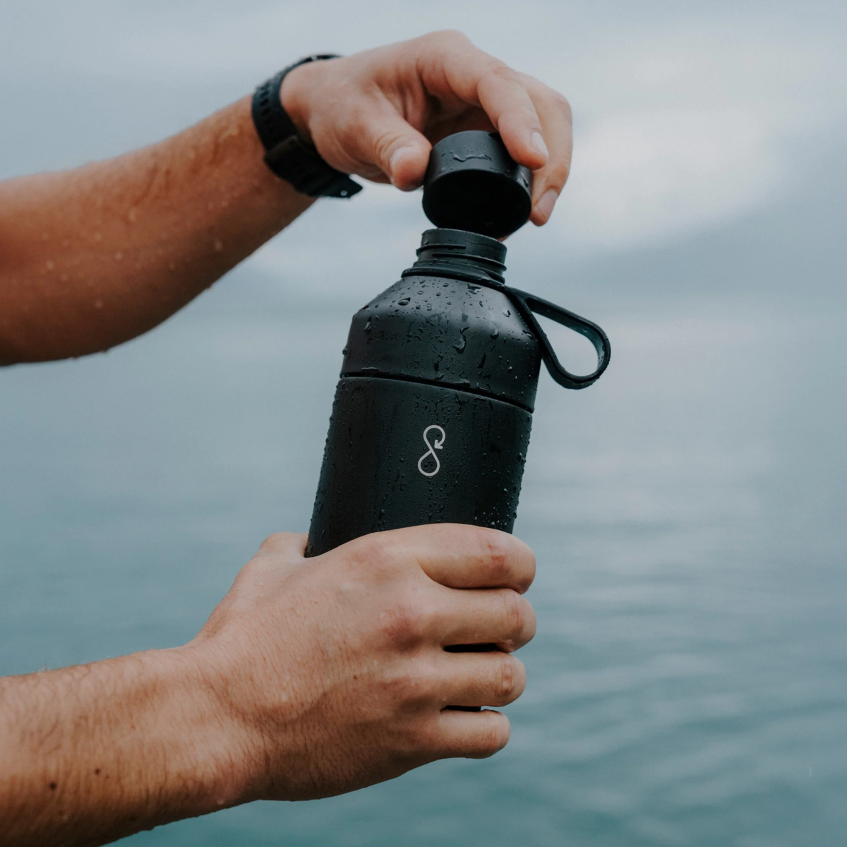 Ocean Bottle Original 750ml Obsidian Black Insulated Water Bottle Insulated Water Bottle