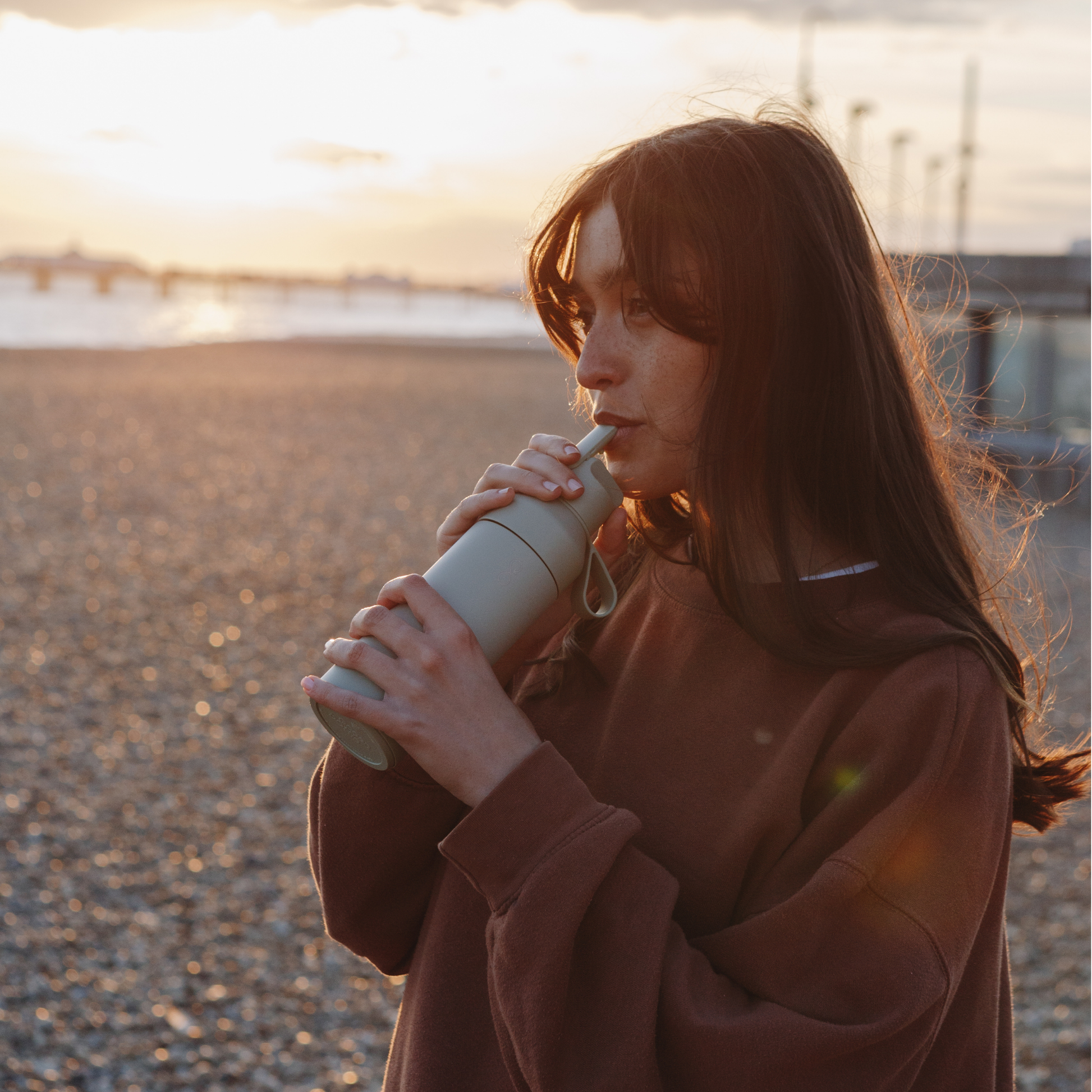 Ocean Bottle Original Go 500ml Shale Green Insulated Water Bottle Insulated Water Bottle