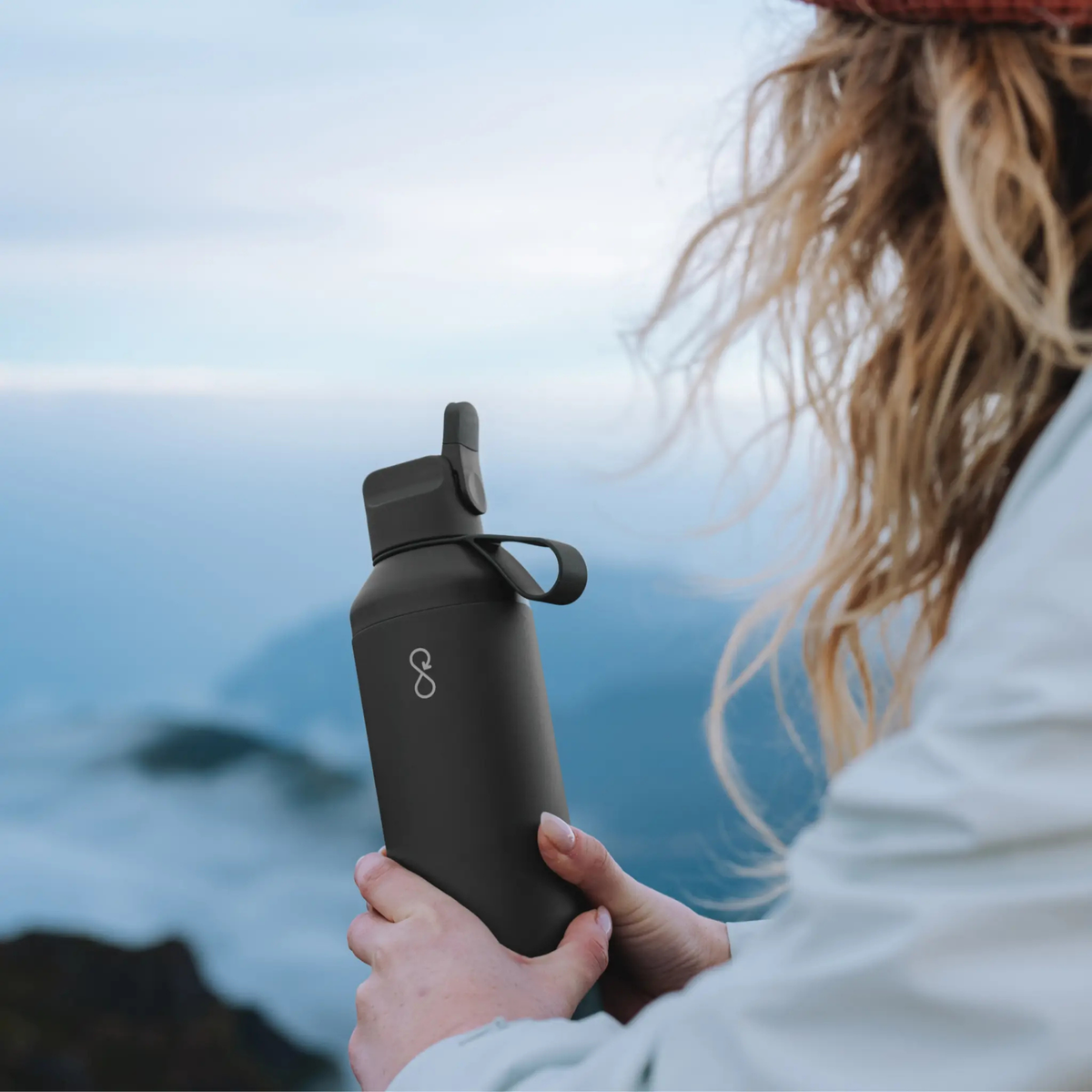 Ocean Bottle Peak Go 710ml Obsidian Black Insulated Water Bottle Insulated Water Bottle