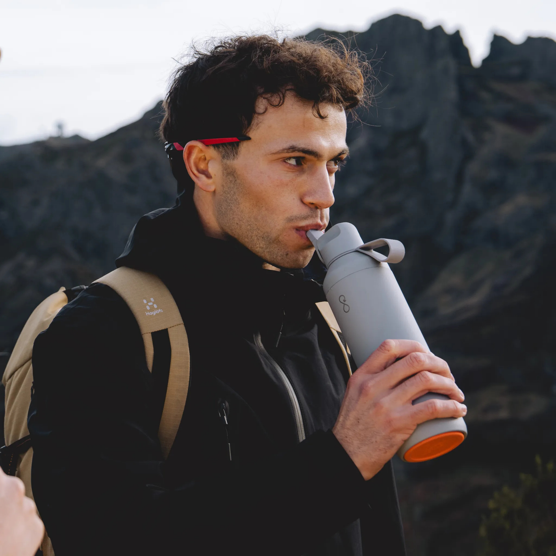 Ocean Bottle Peak Go 710ml Rock Grey Insulated Water Bottle Insulated Water Bottle