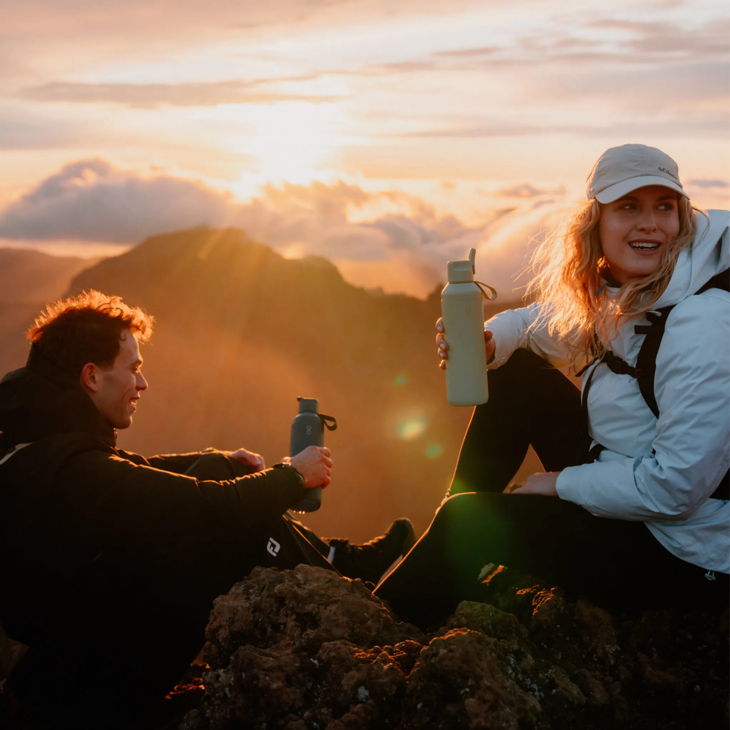 Ocean Bottle Peak Go 710ml Shale Green Insulated Water Bottle Insulated Water Bottle