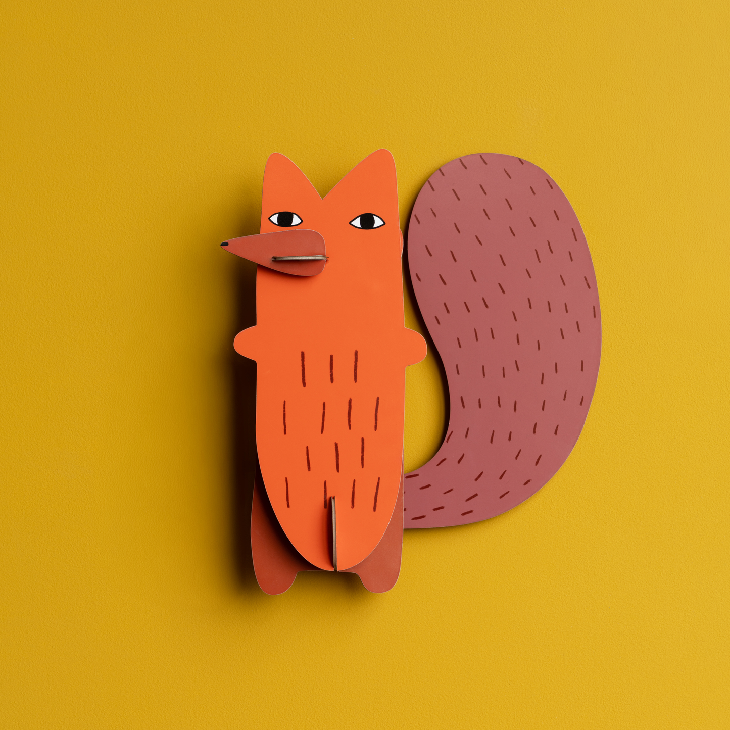 Studio Roof Wall Art Donna Wilson Creatures (A4) Cyril Squirrel Fox