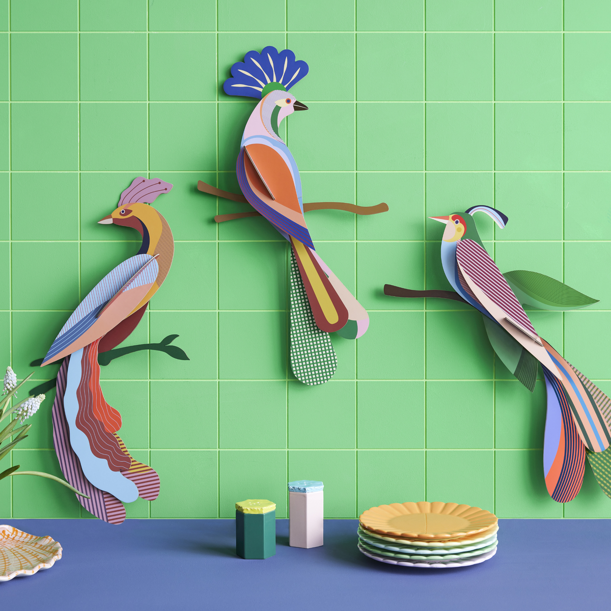 Studio Roof Wall Art Paradise Birds (B4) Tinjil