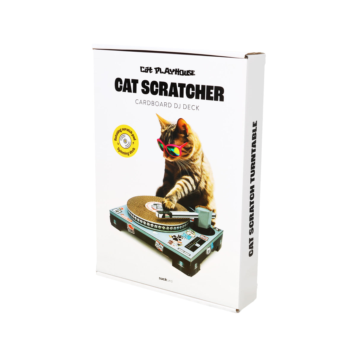 Suck UK Cat Playhouse Scratch Turntable