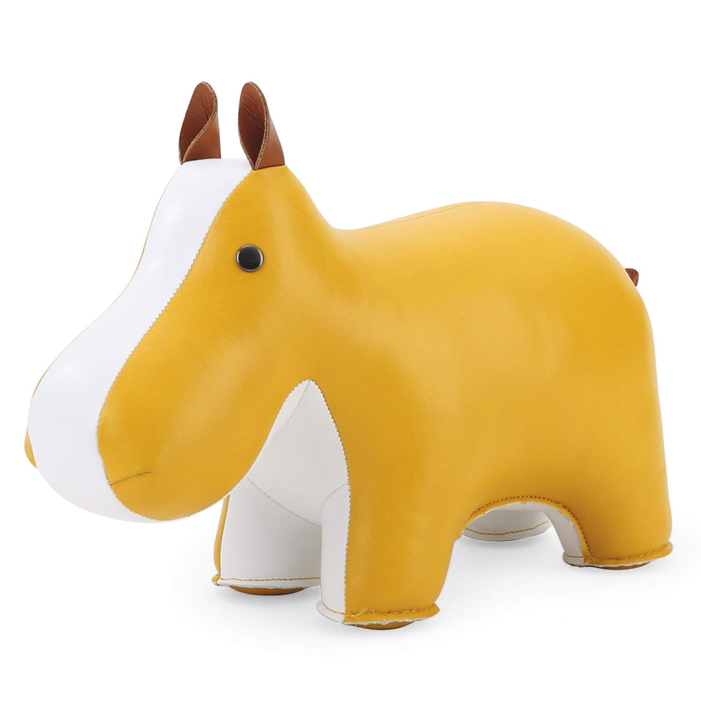 Zuny Bookend Classic Hippo Ochre Yellow