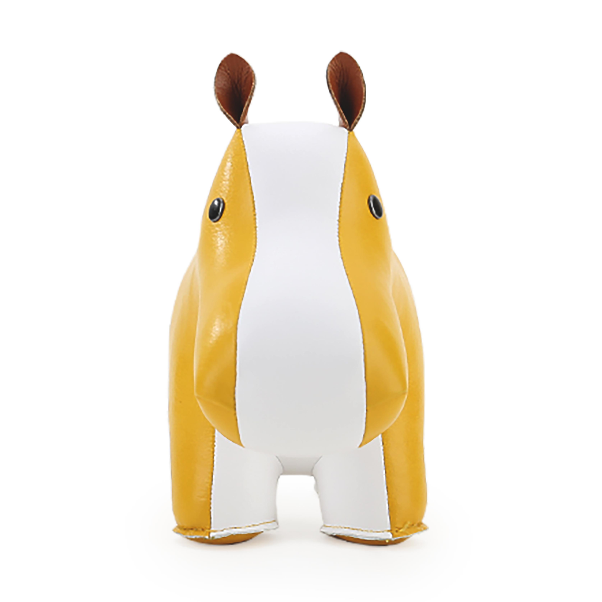 Zuny Bookend Classic Hippo Ochre Yellow