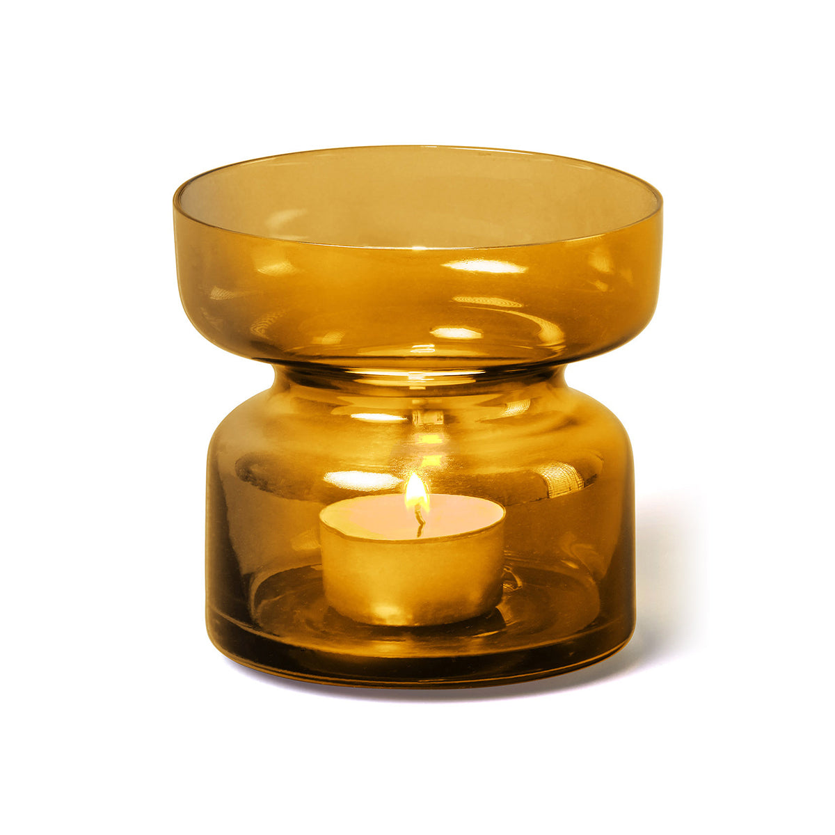 Copenhagen Candle Holder Amber