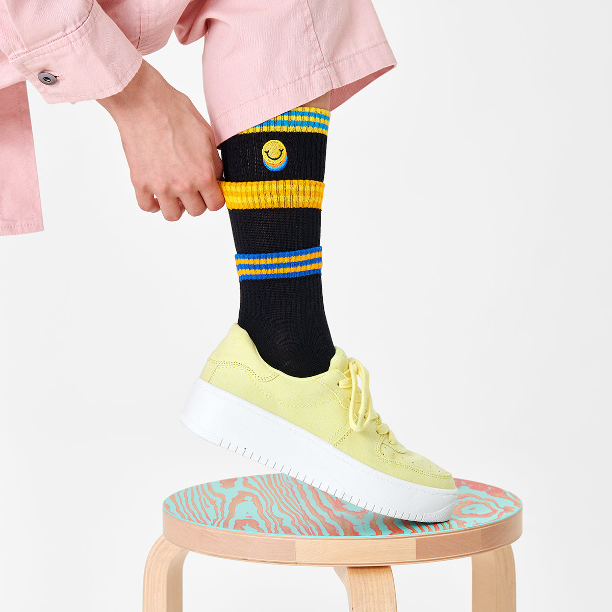 Colors Cuff Thin Sneaker Sock (9000)