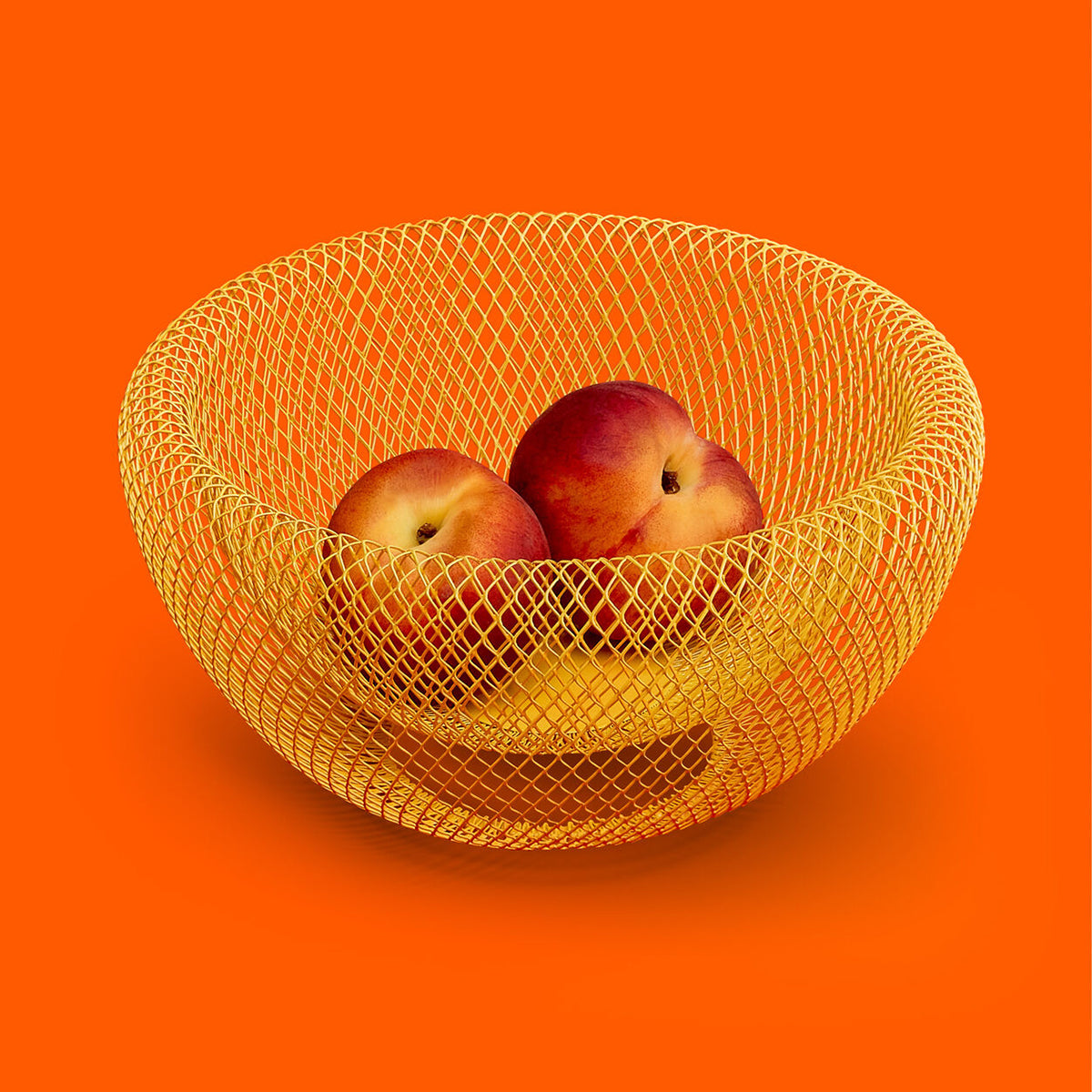 MoMA Wire Mesh Bowl Yellow